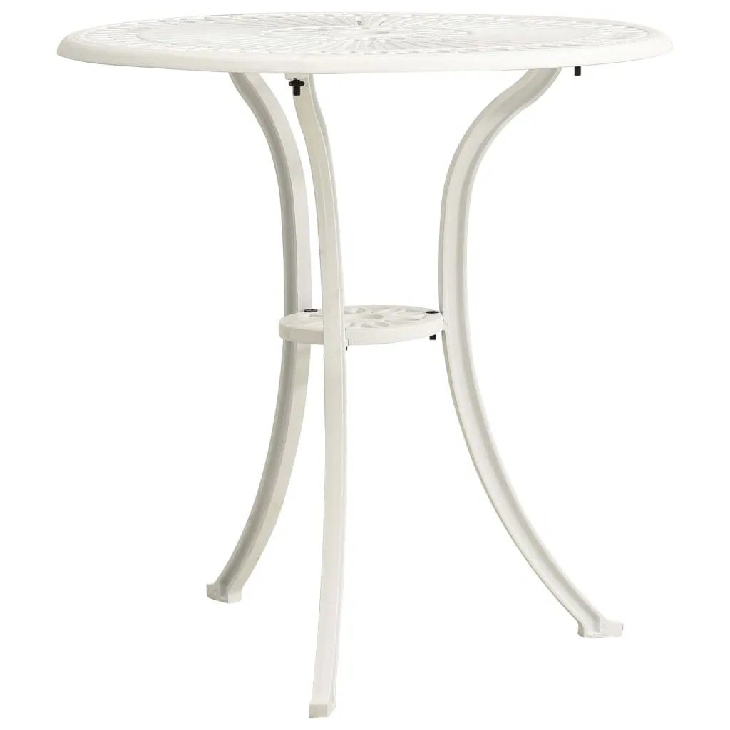 Outdoor Dining Table Garden Patio Table with Glass Top Cast Aluminum