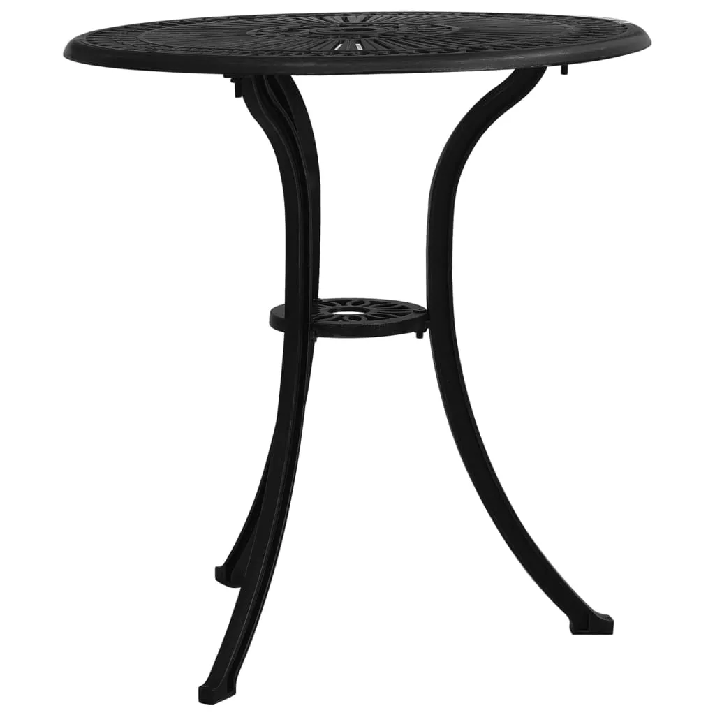 Outdoor Dining Table Garden Patio Table with Glass Top Cast Aluminum