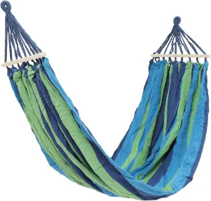 Outdoor Double Person Hammock Parachute Cloth Camping Hammock 40cm Wooden Stick Anti Rollover Swing Sleeping Bed for Garden