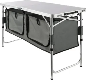 Outdoor Folding Table Camping Kitchen Table Quick Set Up Folding Camping Table 3 Adjustable Heights