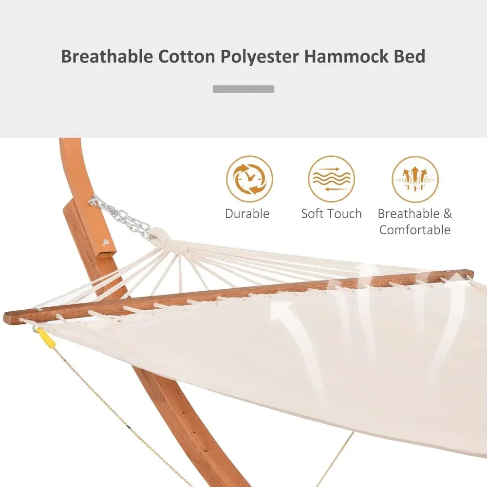 Outdoor Hammock with Stand & Canopy – 396lb Capacity, Boho Style