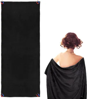 Outdoor Magnetic Bath Towel, Extra Large 75"X30" Lightweight Beach Magnet Towel Sand-Free Microfiber Quick-Drying for Swimming, Camping & Travel