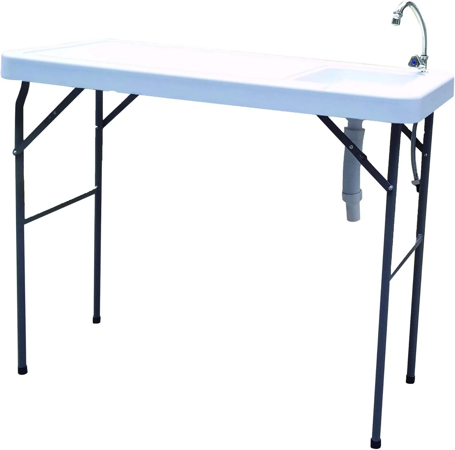 Outdoor Washing Table with Faucet,Fish Cleaning Table with Sink,Portable Folding Camping Table,Camping Picnic Table