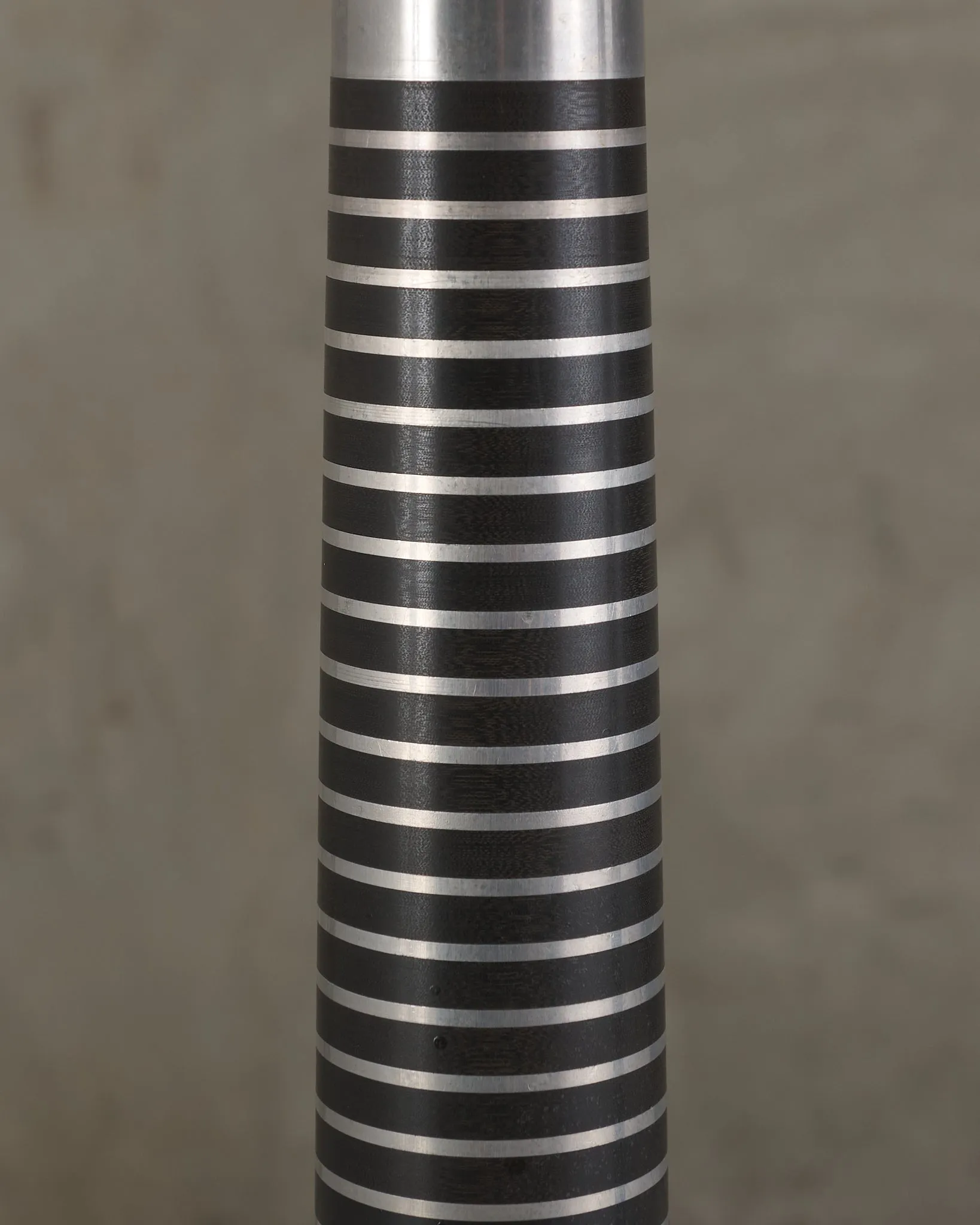 PAIR OF MACHINE AGE ALUMINUM LAMPS