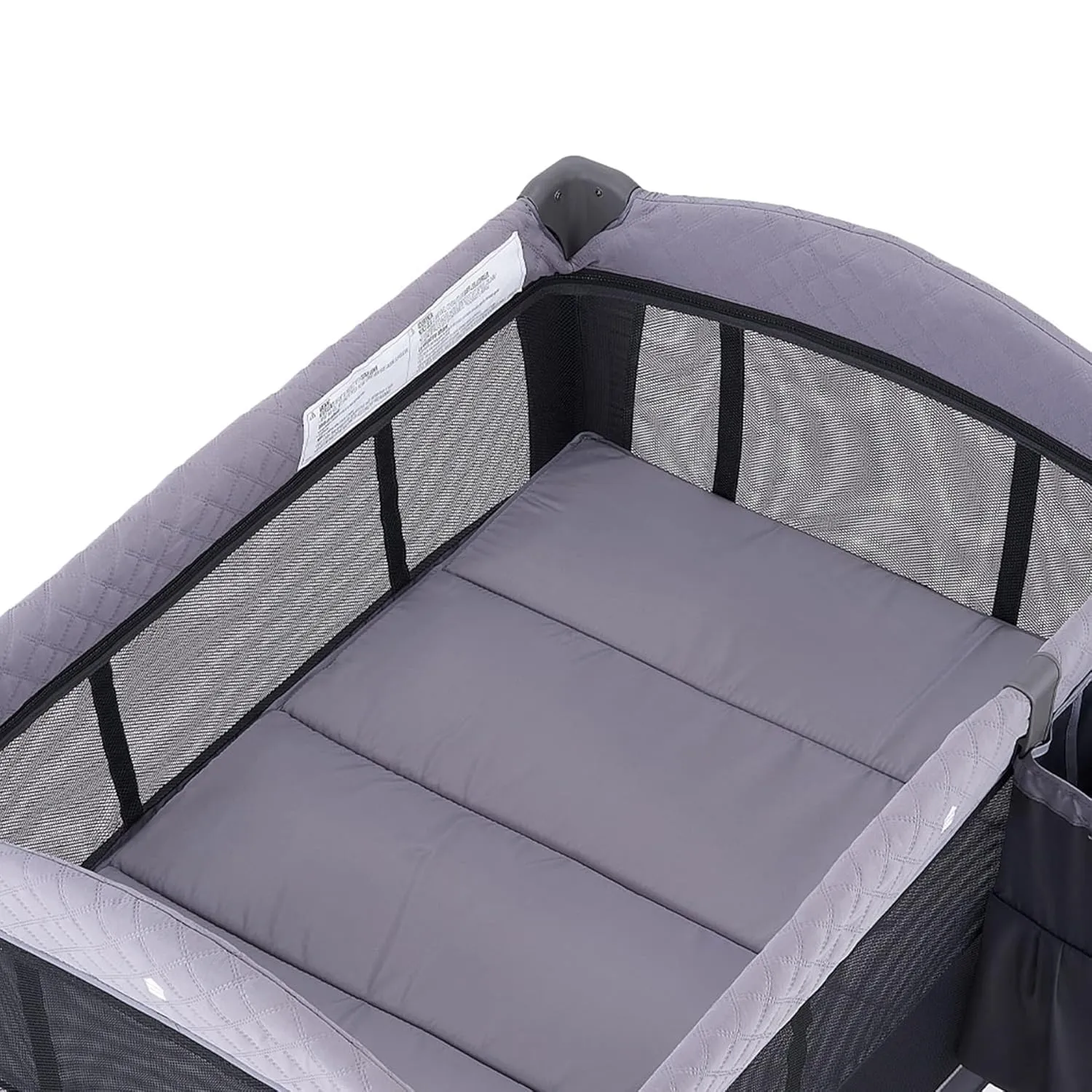 Pamo Babe Baby Playard with Canopy, Portable Crib with Changing Table