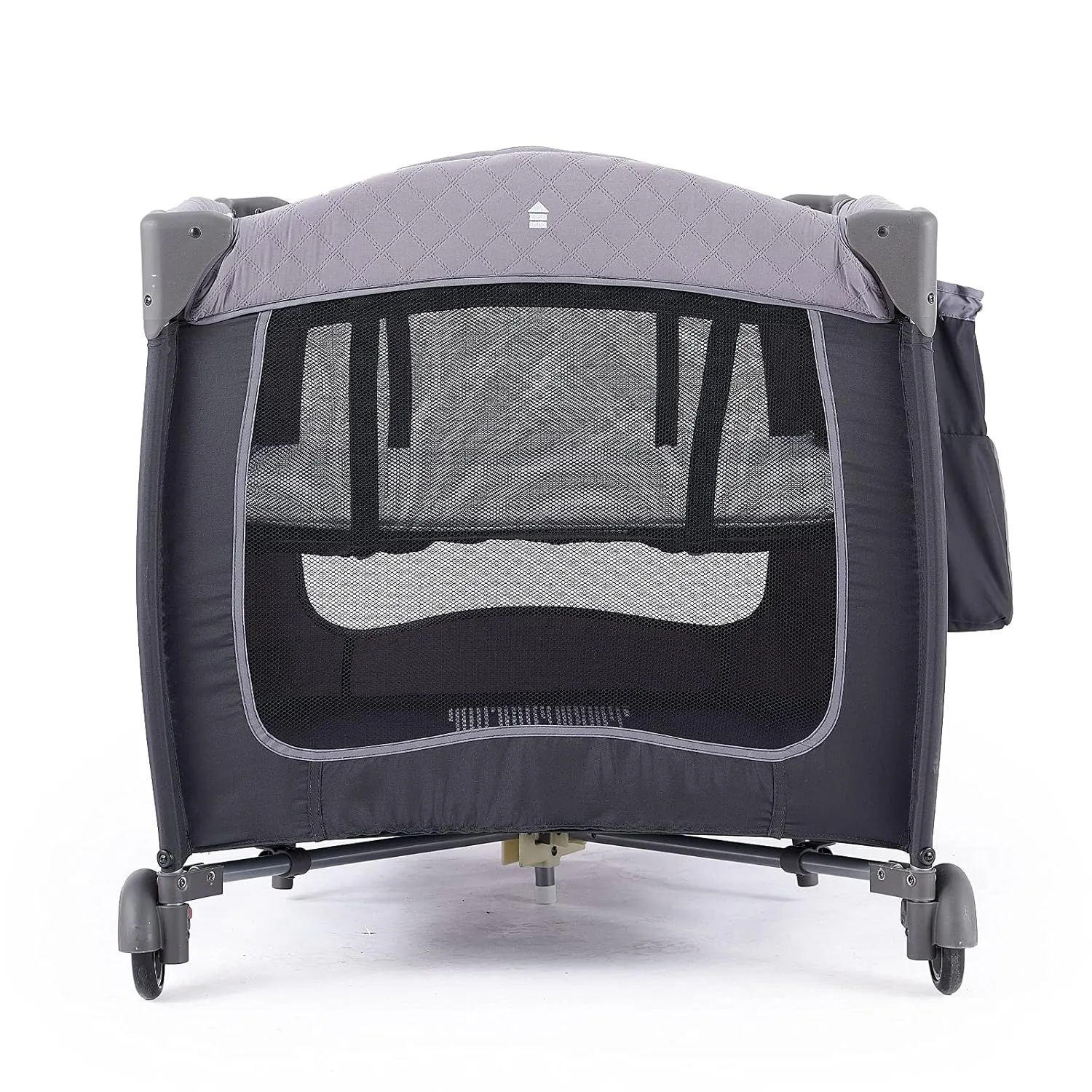 Pamo Babe Baby Playard with Canopy, Portable Crib with Changing Table