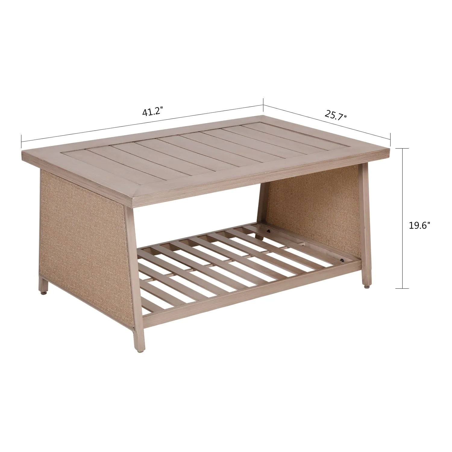 Patio Chat Table Quick-Drying Coffee Table Casual Garden Backyard Table