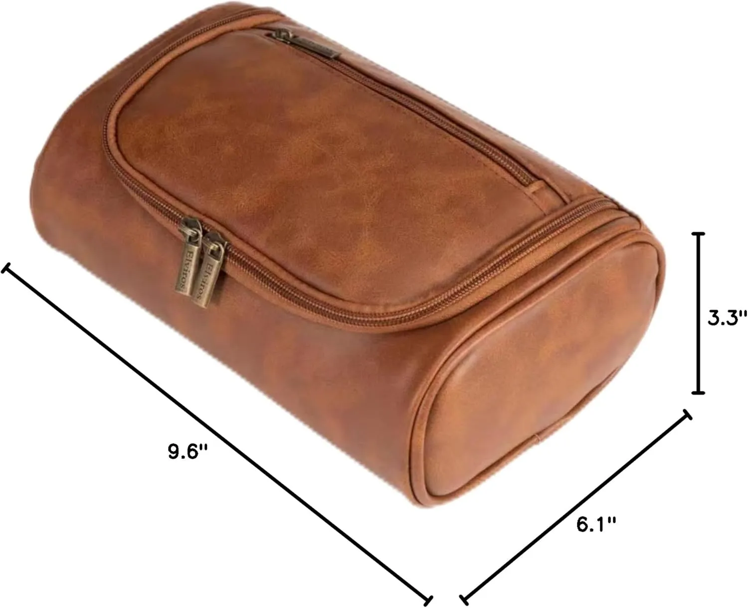 Personalized Small Toiletry Bag for Men,Premium Quality Durable and Stylish Travel Organizer for Travel, Grooming and Personal Care,Waterproof Leather Dopp Kit Gift for Father's Day