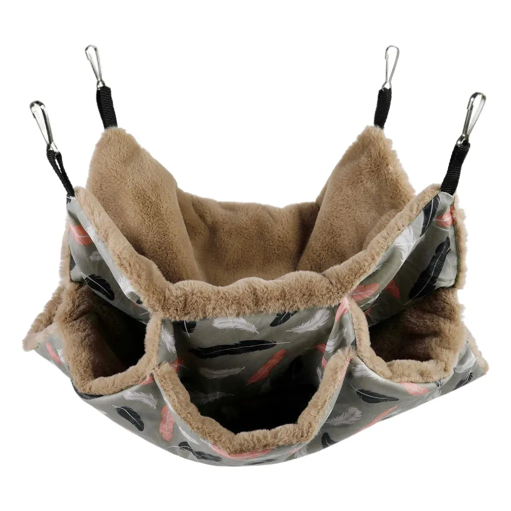 Pet Cage Hammock Guinea Pig Rat Hammock Tunnel Squirrel Toys Ferret Hanging Bed for Small Animals Cage Nest Pet Supplies