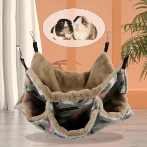 Pet Cage Hammock Guinea Pig Rat Hammock Tunnel Squirrel Toys Ferret Hanging Bed for Small Animals Cage Nest Pet Supplies