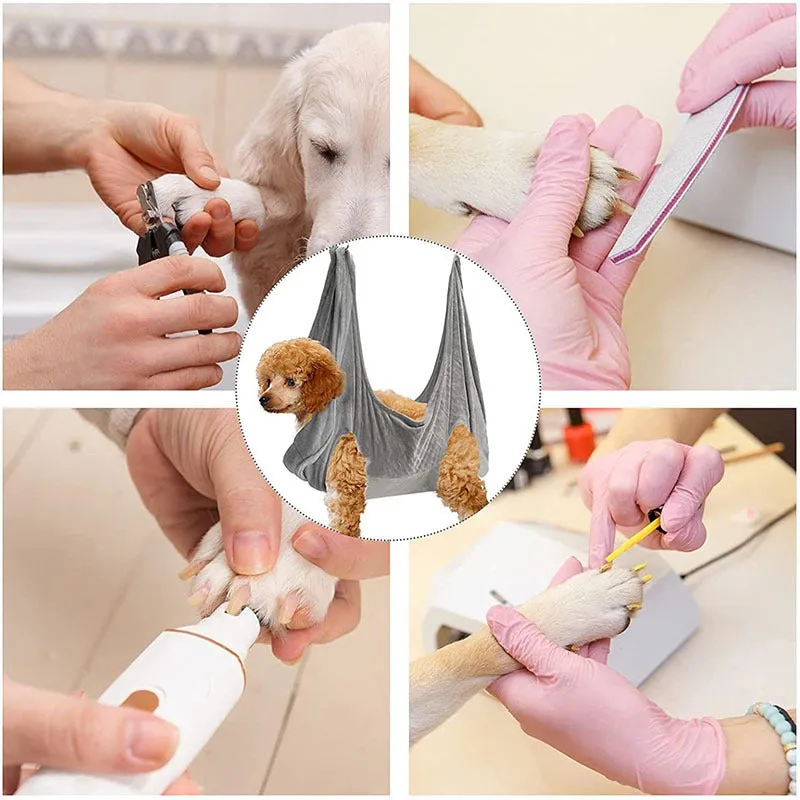 Pet Dog & Cat Grooming Hammock Harness for Trimming and Restraint