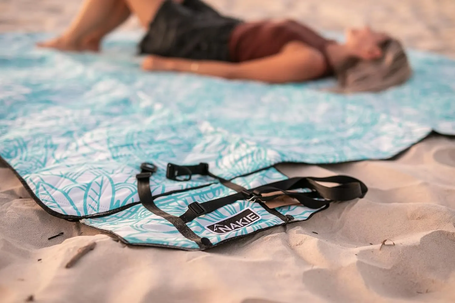 Picnic Blanket - Extra Large, Waterproof, Machine Washable, Easy Storage. Perfect for Camping, Picnics & Outdoor, Children by The Beach or Playing with Dog, 78inch x 78inch (Floating Lotus)