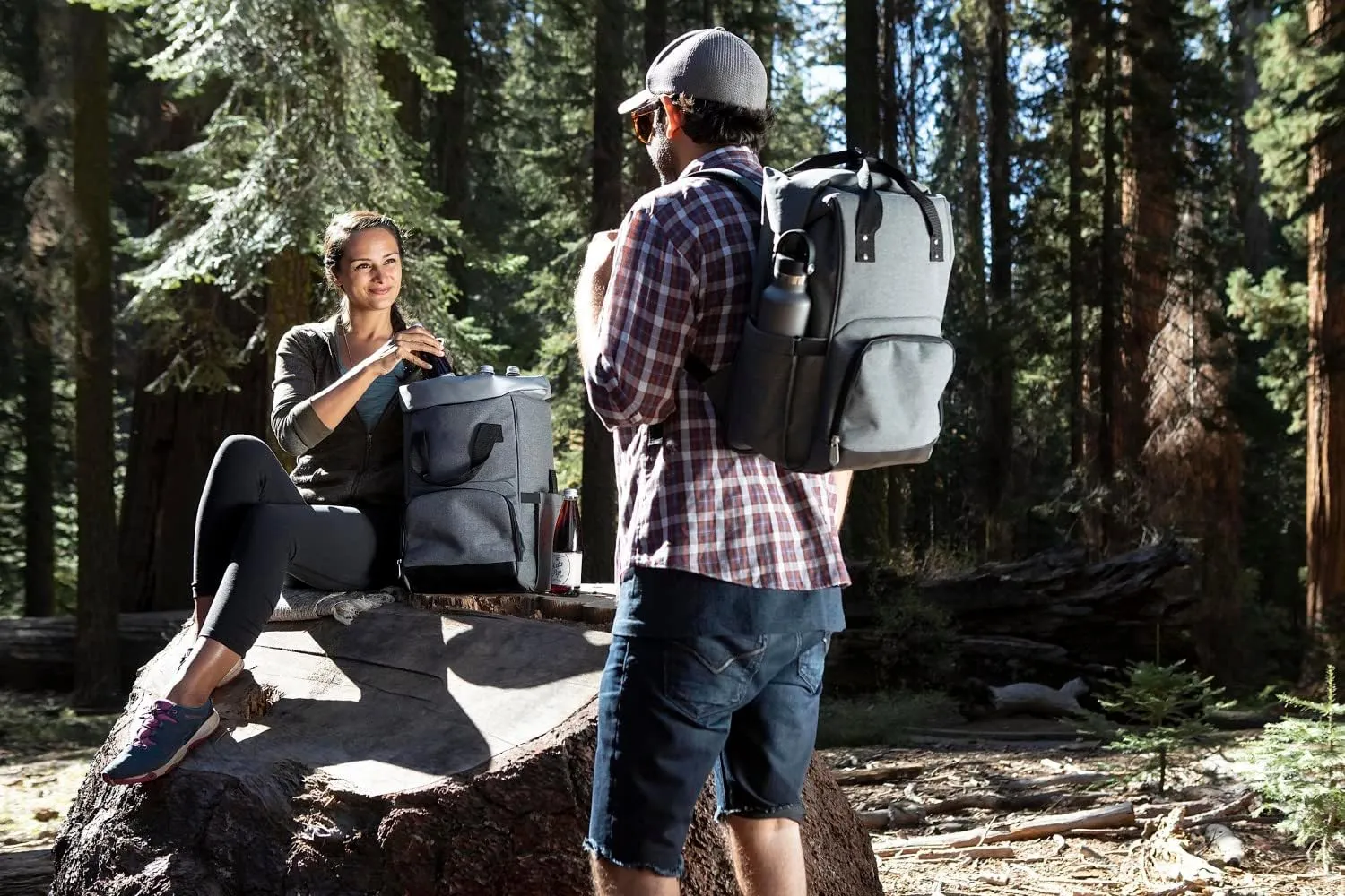 PICNIC TIME Gray Las Vegas Raiders Backpack