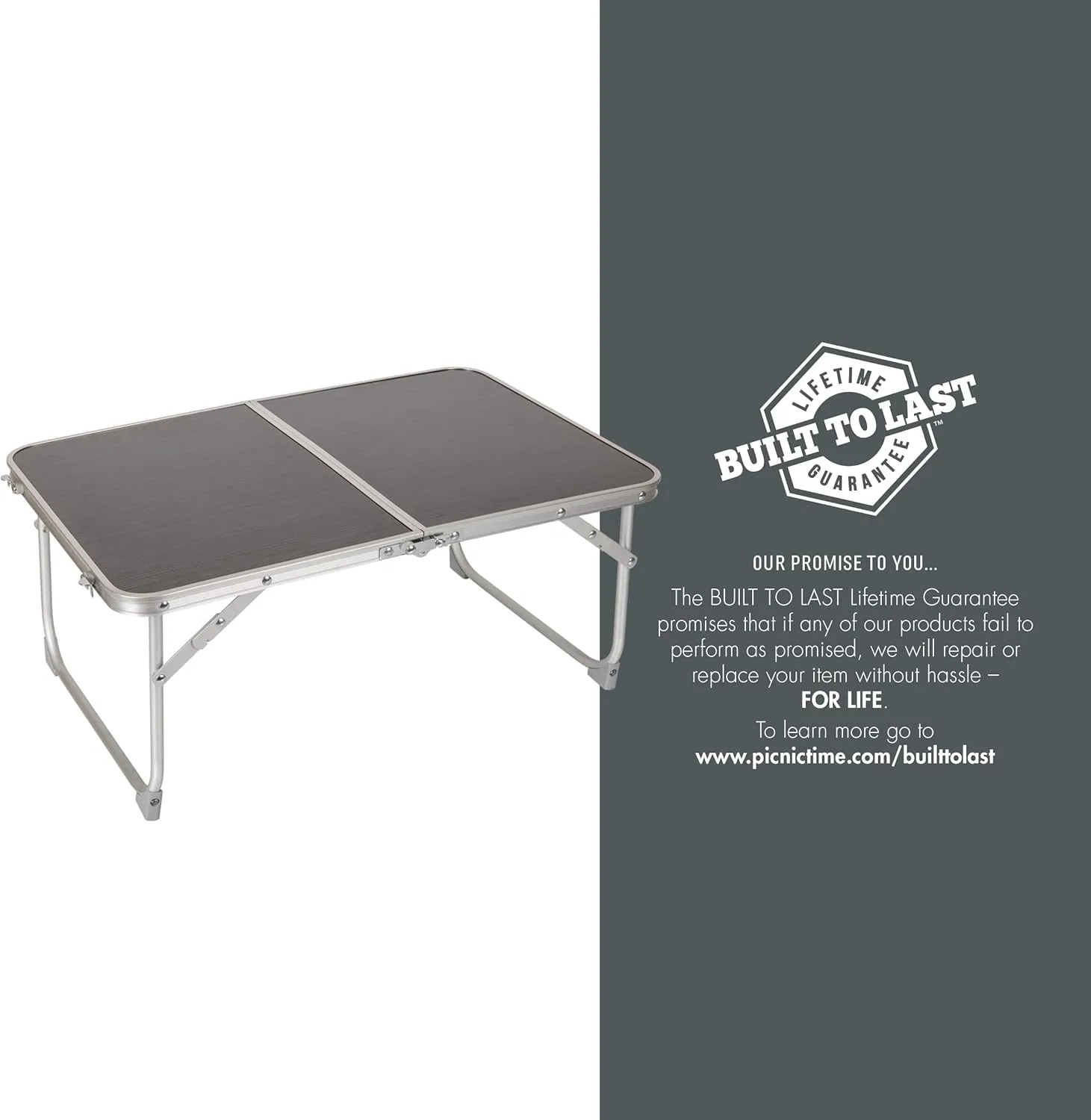PICNIC TIME NFL Concert Mini Portable Table, Small Folding Table, Mini Picnic Table