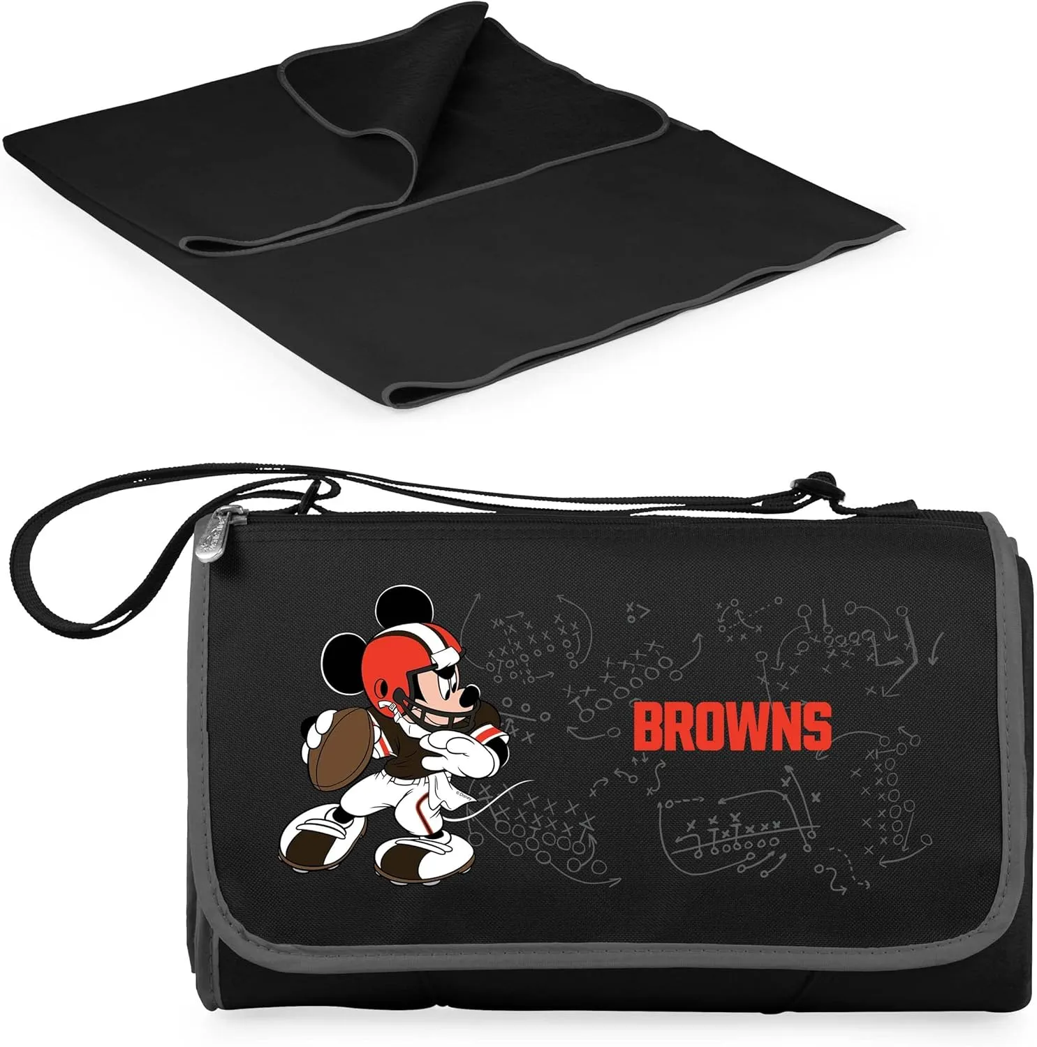 PICNIC TIME NFL Unisex-Adult NFL Mickey Blanket Tote Outdoor Picnic Blanket