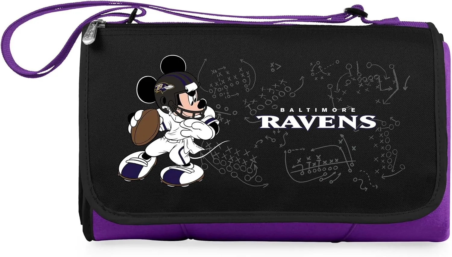 PICNIC TIME NFL Unisex-Adult NFL Mickey Blanket Tote Outdoor Picnic Blanket