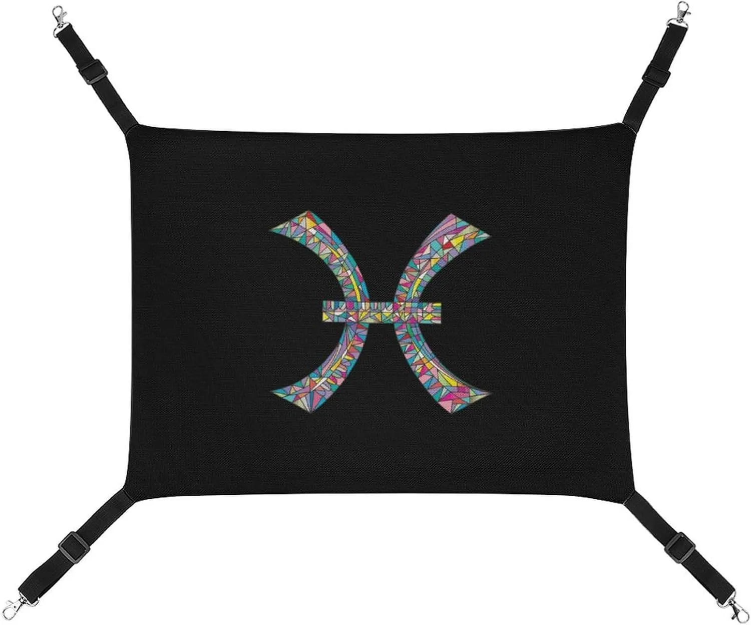 Pisces Constellation Hanging Cat Bed Soft Breathable Pet Hammock for Cage Pet Sleeper for Kitten Ferret Puppy Rabbit