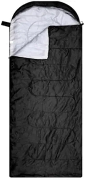 pistro Emergency Sleeping Bag for Adults - 0.7kg Portable Thickened Sleeping Bag with Hood and Double Zippers, Full Open Design for Outdoor Camping, Hiking, Survival - 180cm