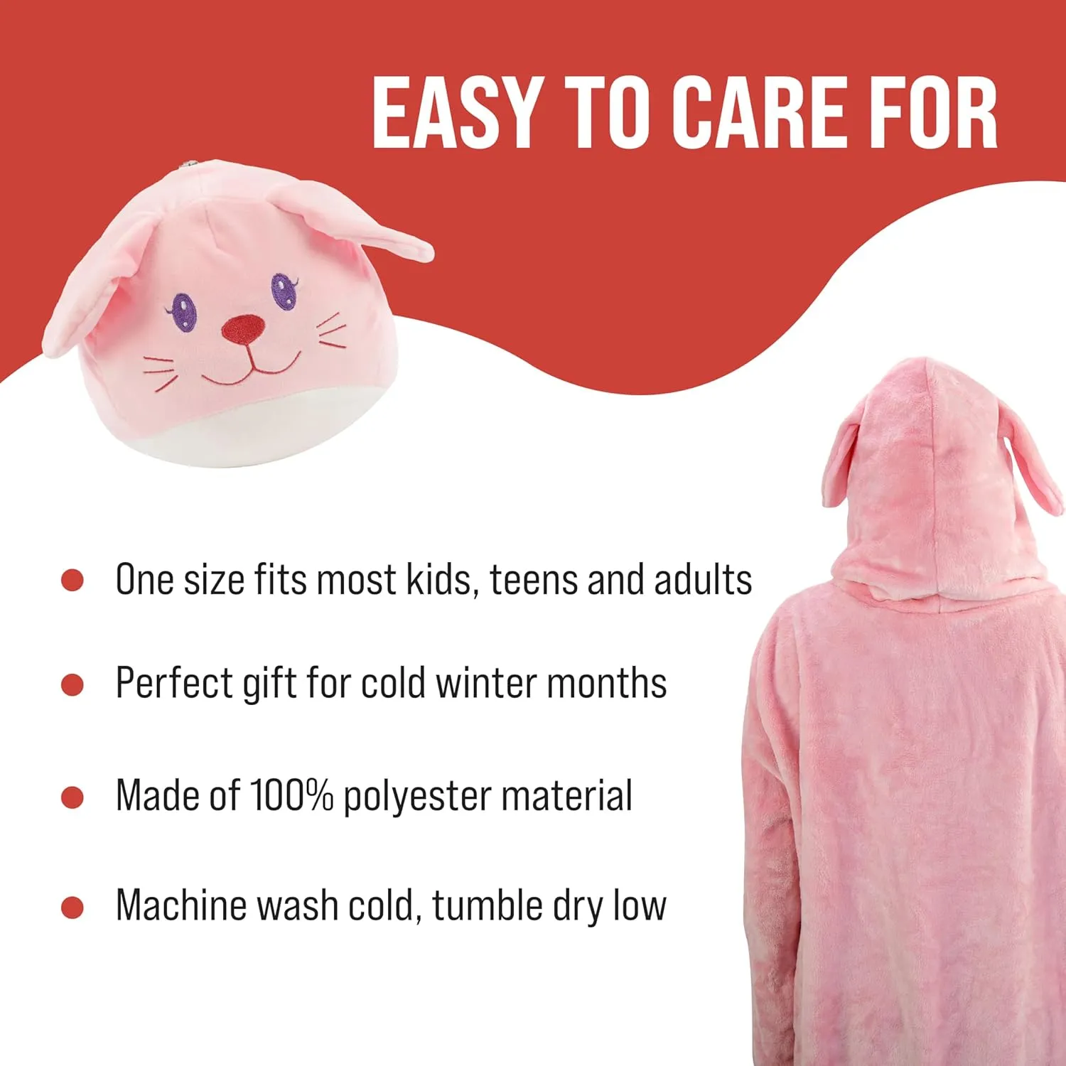 Plushible Wearable Blanket Hoodie, 2-in-1 Oversized Hoodie Blanket Pillow, Long Sleeve Sweatshirt Pocket, Cozy Holiday Gift