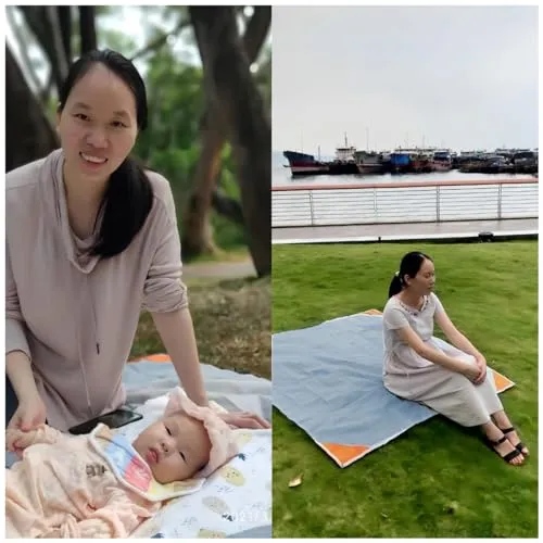 Pocket Picnic Blanket,Sandproof Lightweight Pocket Camping Tarp