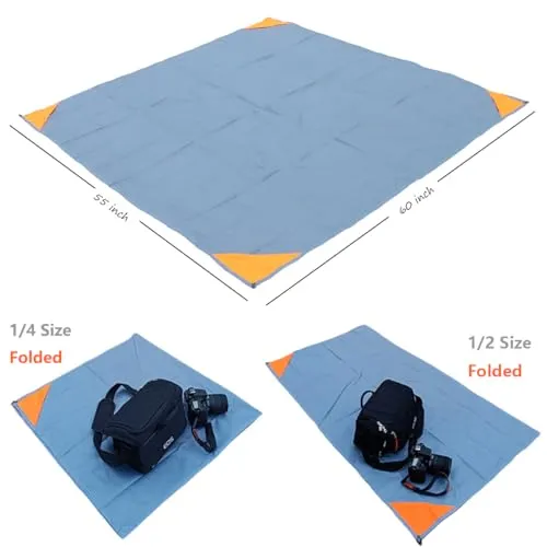 Pocket Picnic Blanket,Sandproof Lightweight Pocket Camping Tarp