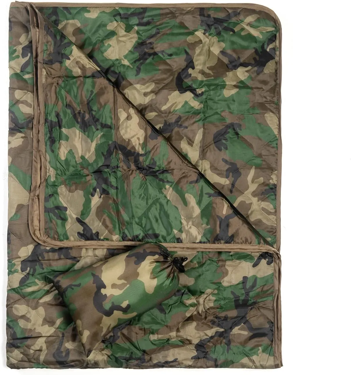 Poncho Liner Military Insulation Outdoor Camping Blanket for Travel, Beach, Grass, Picnic, Car Emergency, Outdoor, Survival