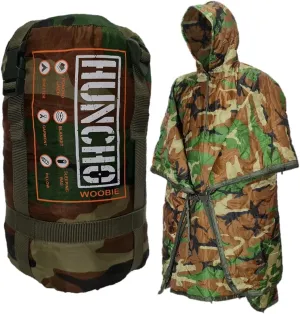 Poncho Liner Military Woobie Blanket w/Hoodie. Great w/Rain Ponchos and can use as Camping Quilt, Sleeping Bag and Shelter