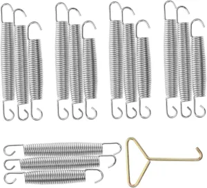 POPETPOP 1set Trampoline Springs Kit Safety Accessories with t Hook for Home Yards Parks Playgrounds Enhanced Elasticity for Improved Performance Quick Setup Lengths