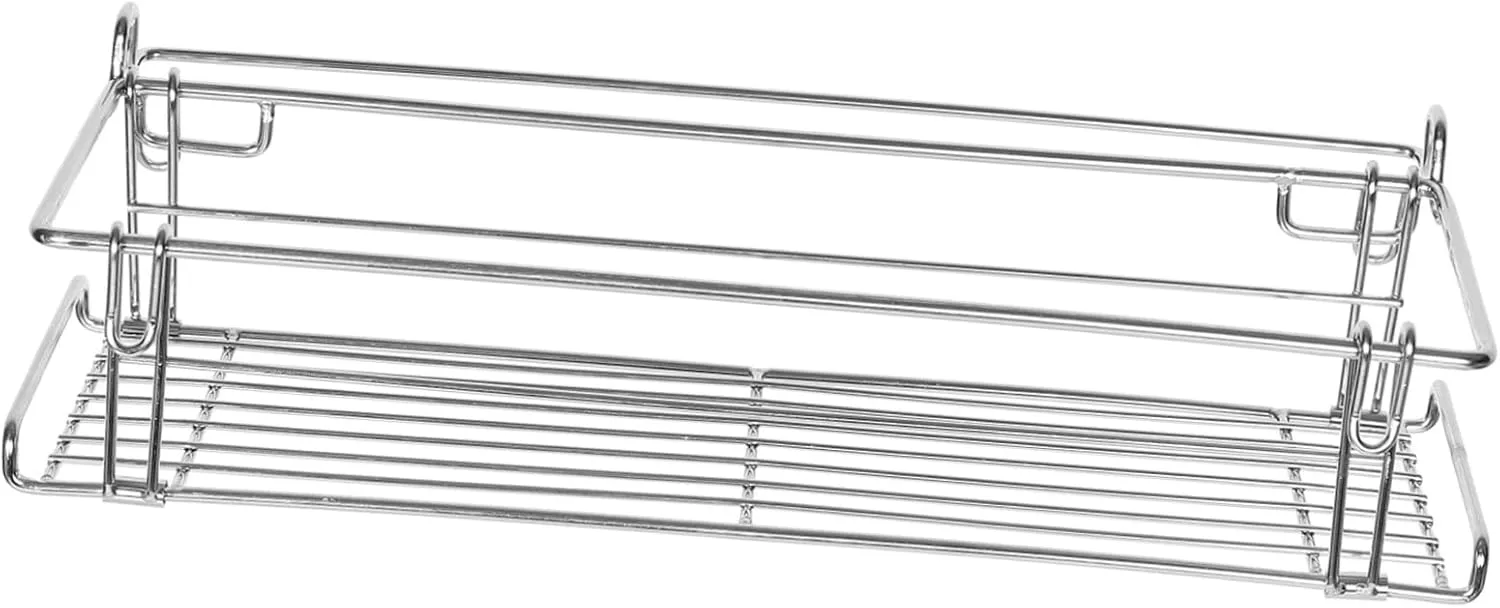 POPETPOP Outdoor Picnic Rack Storage Organizer Compact Aluminum Camping Table Extendable Hanging Basket for BBQ Outdoor Activities