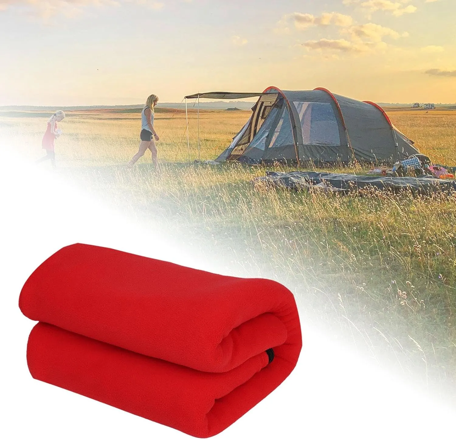 Portable Camping Blanket with Sleeping Bag Liner for Outdoor Adventures