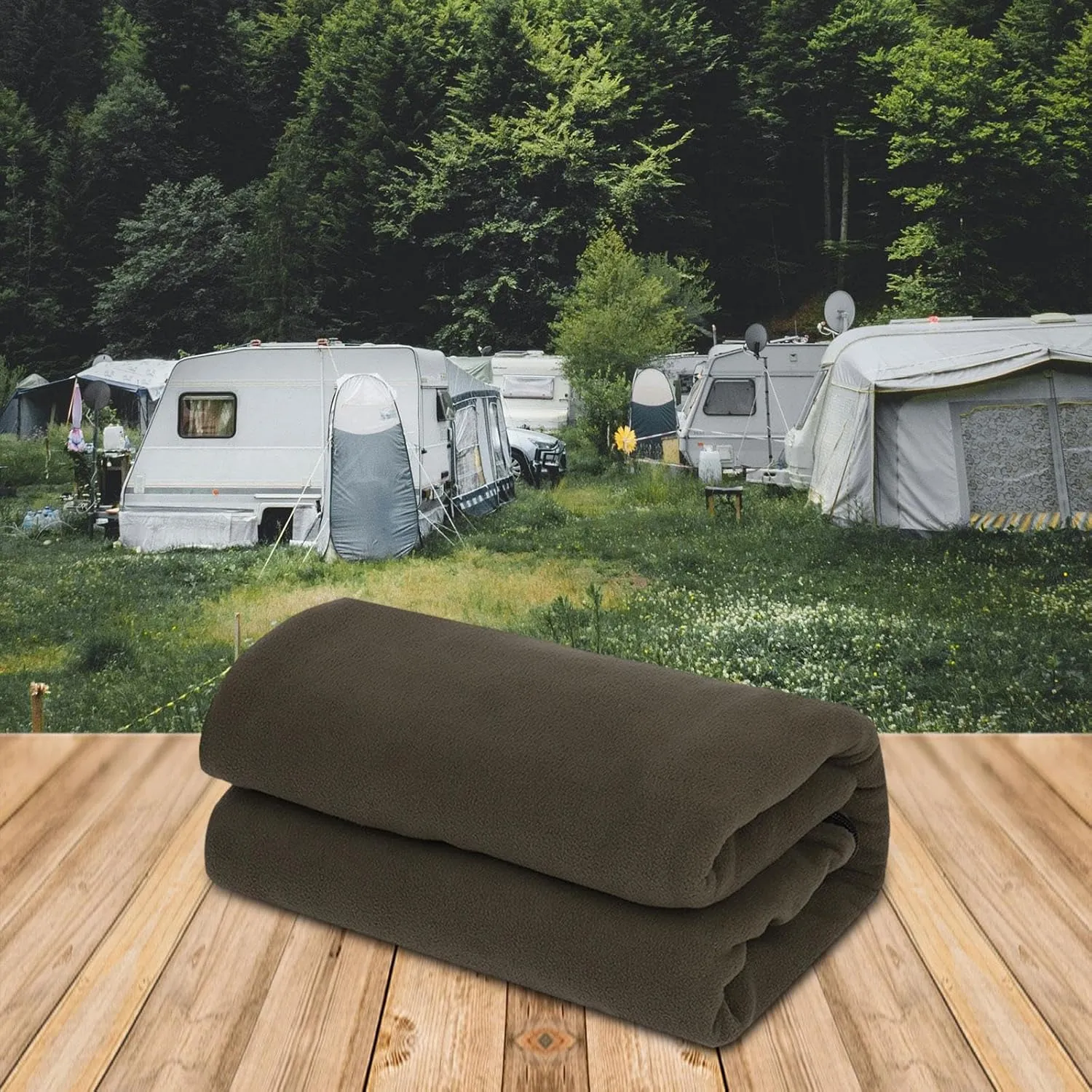 Portable Camping Blanket with Sleeping Bag Liner for Outdoor Adventures
