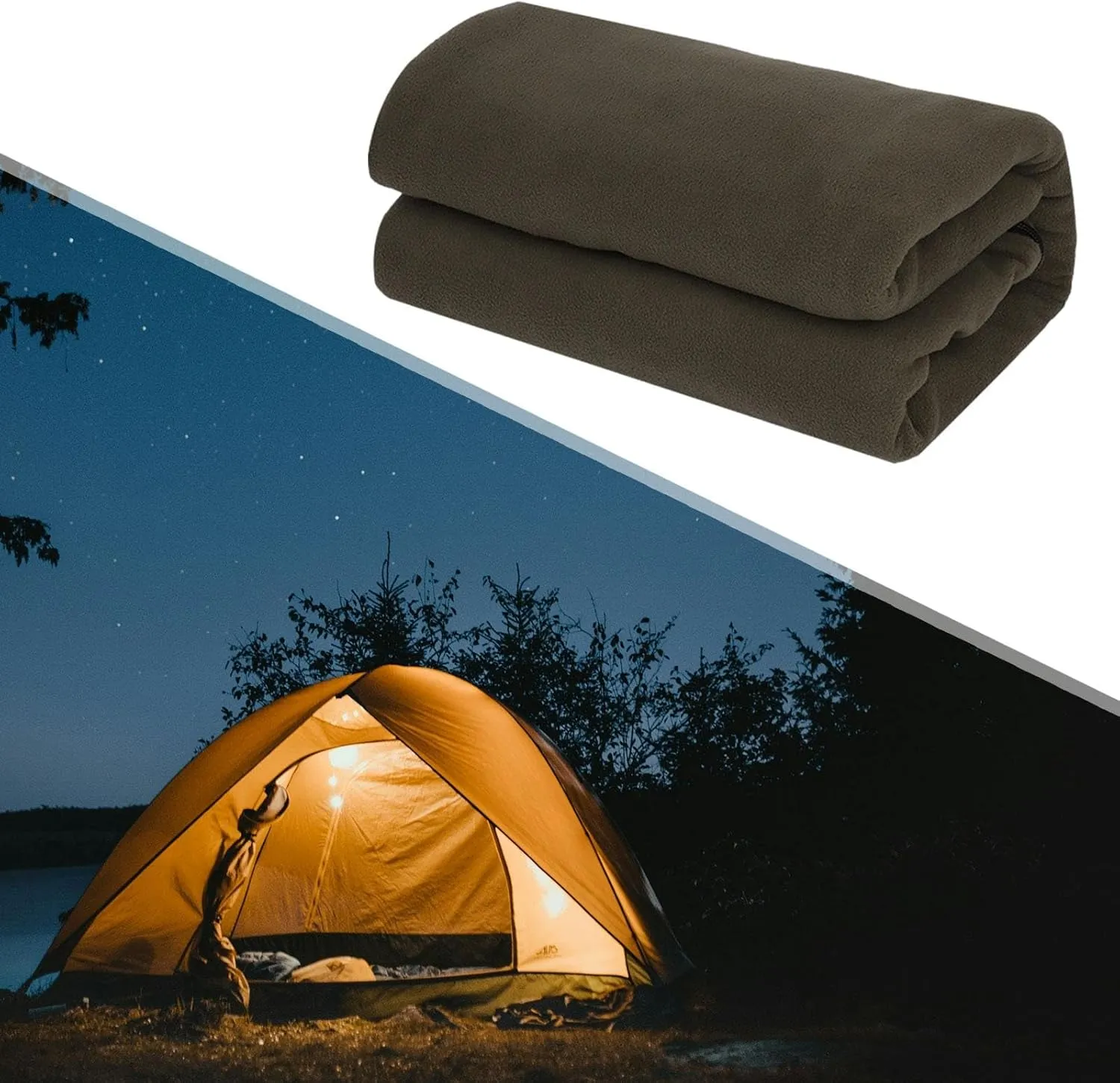 Portable Camping Blanket with Sleeping Bag Liner for Outdoor Adventures