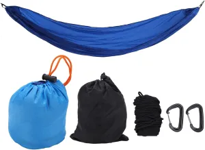 Portable Camping Hammock High Strength Indoor Outdoor Travel Lightweight Hammocks Hammock with Storage Bag and Snap Hook for Outdoor Activities Camping Gear Must Haves
