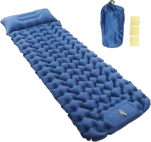 Portable Camping Pad, Self Inflating Sleeping Pad, Compact Hiking Pad, Suitable for Family Camping, Hiking, Backpacking, Cartravel or Guests at Home, Easy to Store and Carry