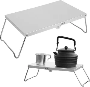 Portable Camping Side Table - Outdoor Picnic Table, Compact Camping Table | Camping Tables with Lightweight Design, Stable Folding Table for Outdoor Use Camping Picnic Outdoor Barbecue Beach