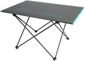 Portable Camping Table, Foldable Aluminum Alloy Picnic Table, with Storage Bag, Suitable for Outdoor, Camping, Picnic, Barbecue, Beach, Fishing (Large)