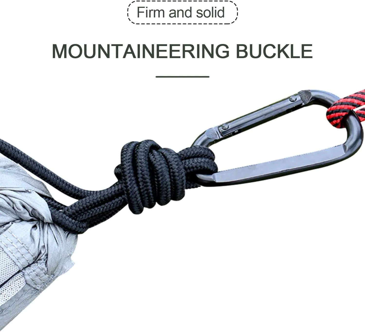 Portable Double Hammock, Lightweight Parachute Swing with Net Large Vision Travel Hammock Tent for Backpacking Hiking Outdoor (Grey)