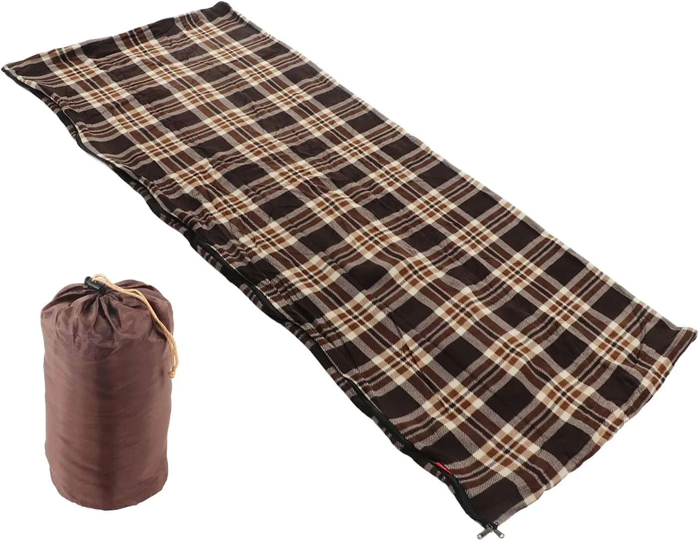 Portable Fleece Sleeping Bag for Adults, Lightweight and Warm, Camping Hiking Climbing, Easy to Store, Skin Friendly with Good Hygroscopicity