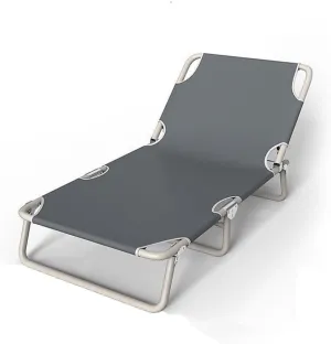Portable Folding Bed Leisure Folding Sheet Single Office Folding Nap Bed Portable Recliner Accompanying Bed Simple Nap Bed for Outdoor Camping/Office (Color : 1, Size : A)