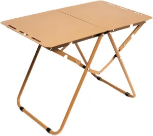 Portable Folding Table for Outdoor Dining and Camping Trips, Brown
