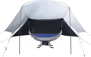 Portable Hammock with Stand, World's Best Mock ONE® Hammock Samsara Set, Compact Folding Framed Hammock with Mosquito Net and Tarp for Hiking, Camping, Backpacking, Travel, Backyard, Beaches- Blue