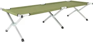 Portable Military Camping Cot with Carrying Bag and Lightweight Design, Foldable Sleeping Cot Bed for Adults, Outdoor Activity, Office, Solid Structure, Army Green
