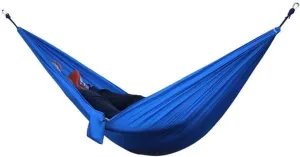 Portable Nylon Cloth Double Camping Hammock with Carabiners & Ropes, Lightweight & Breathable