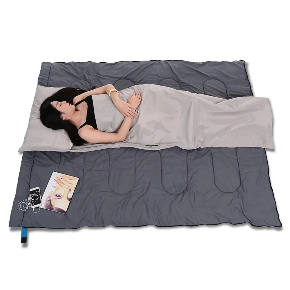 Portable Outdoor Camping Sleeping Bag Liner with Pillowcase - Lightweight, Ideal for Business Trips & Hotels