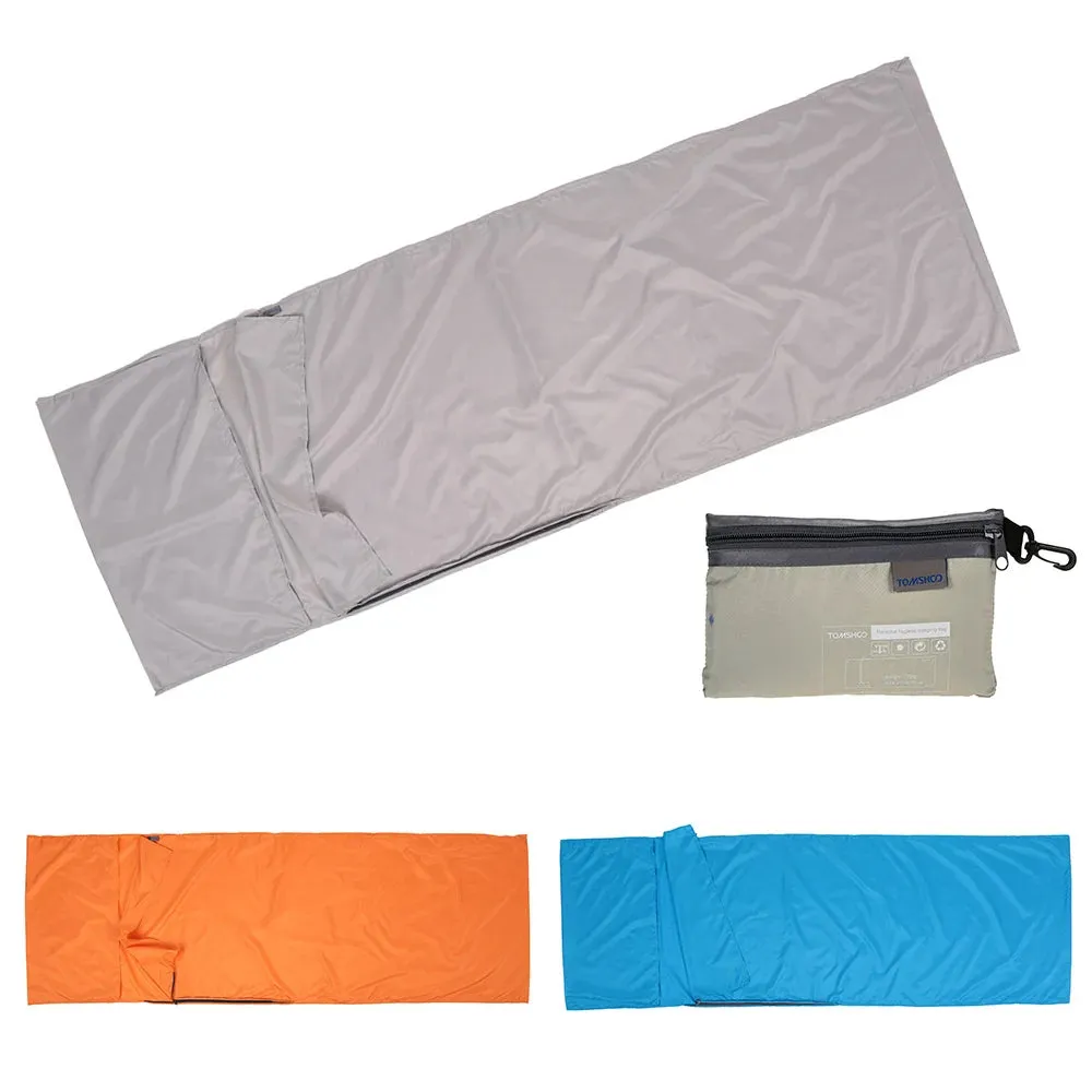 Portable Outdoor Camping Sleeping Bag Liner with Pillowcase - Lightweight, Ideal for Business Trips & Hotels