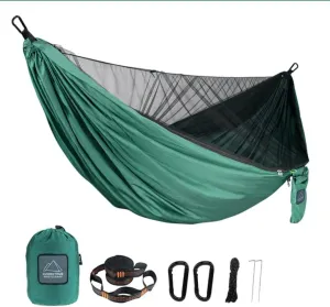 Portable Quick Set Mosquito Net Camping Hammock Outdoor Hanging Bed Sleeping Swing