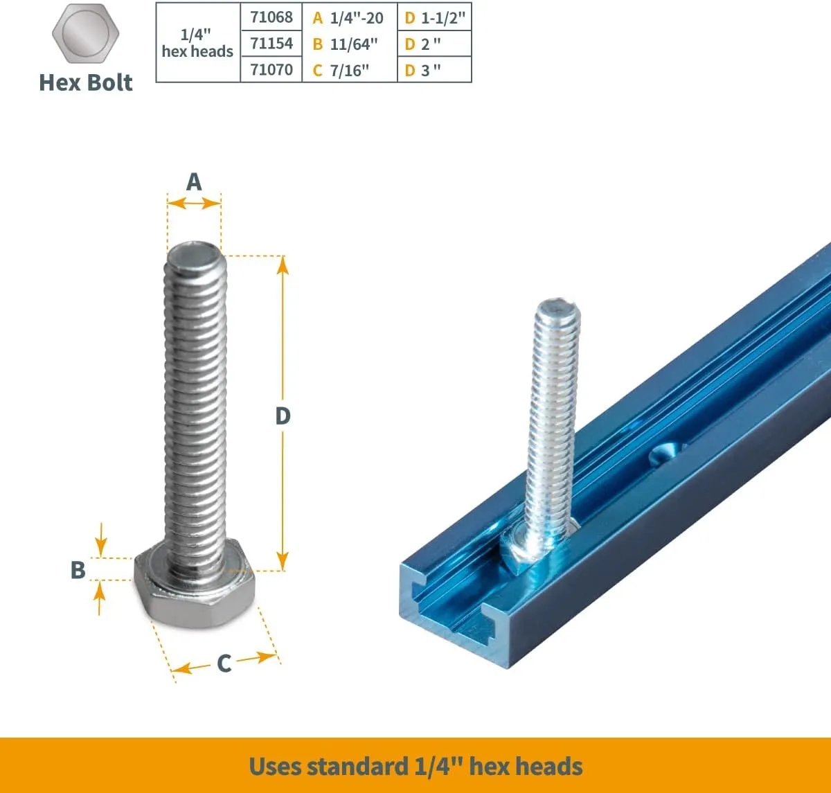 POWERTEC 71119-P3, 36 Inch Double-Cut Profile Universal T-Track with Predrilled Mounting Holes,for Woodworking Jigs and Fixtures, Drill Press Table, Router Table, Workbench, 6 Count, Pack of 1