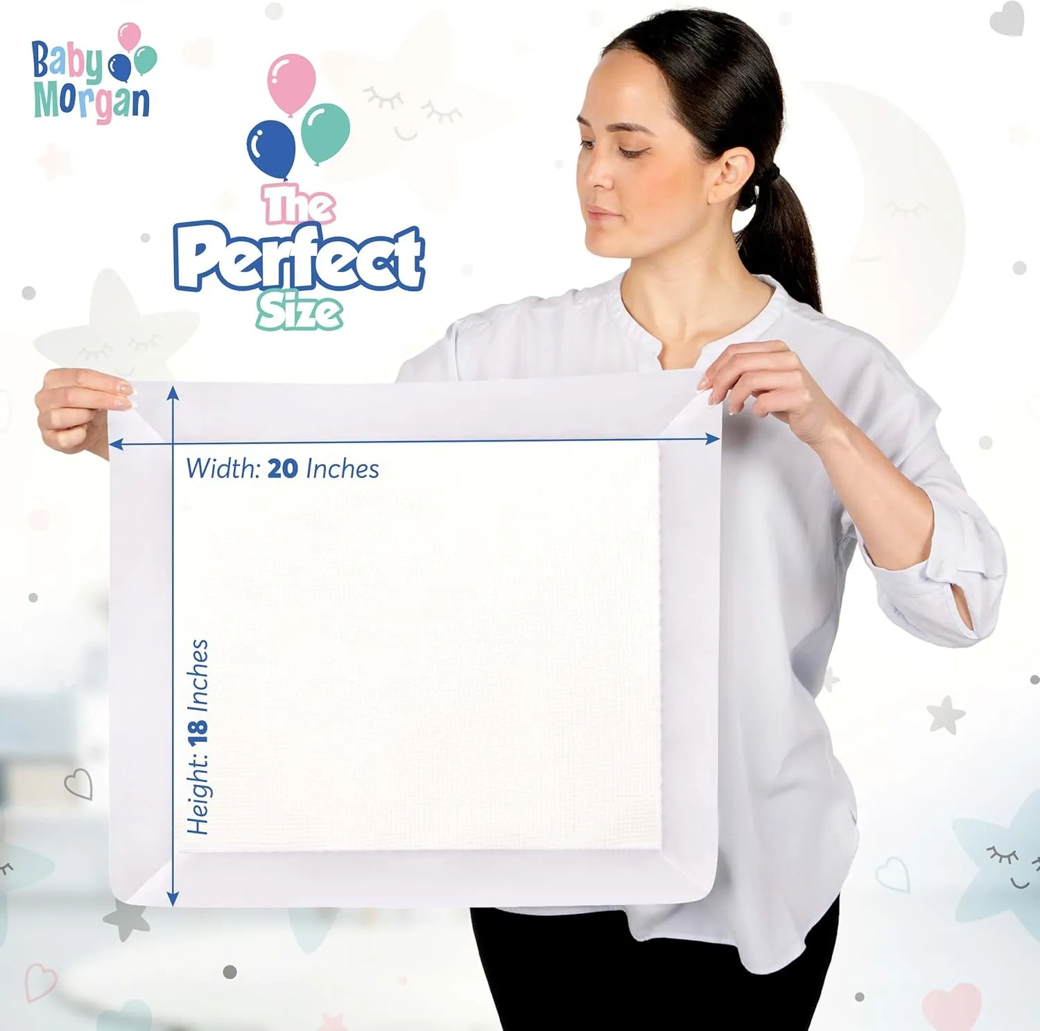 Premium Thermal Waffle Baby Blanket - Small Blanket for Newborns & Infants - Soft Mini Comfort Blankie - Ideal for Strollers, Travel and Cuddling - White, Nylon Trim (18" x 20")