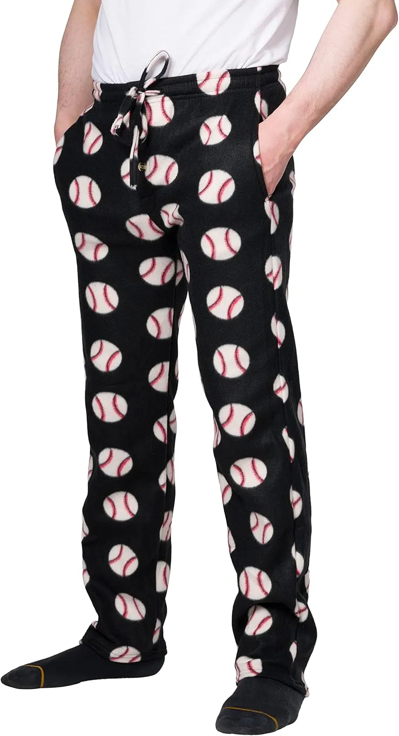 Premium Wear Men's Lounge Pants Fleece Pajamas with Pockets