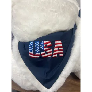 Pretty Rugged Gear USA on White Outdoor Lap Blanket